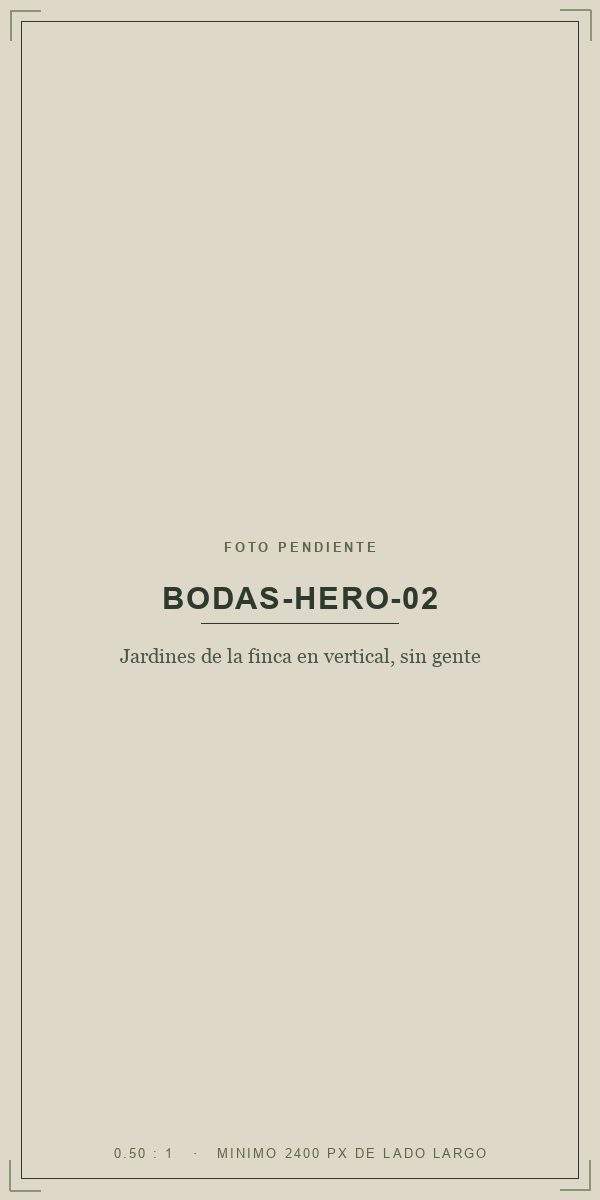 Jardines de la finca en vertical, sin gente