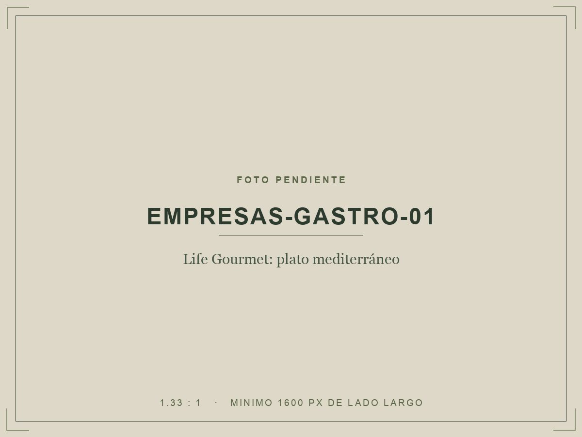 Life Gourmet: plato mediterráneo