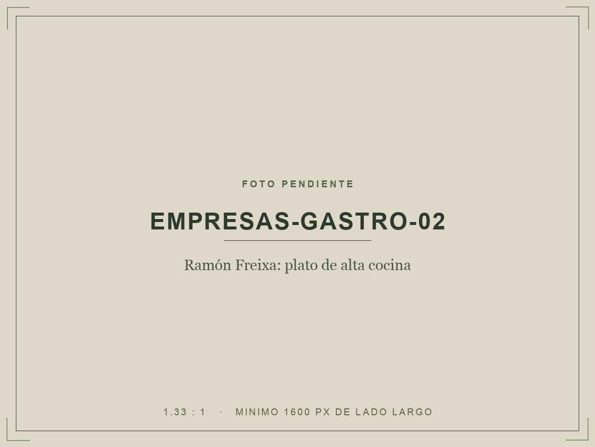 Ramón Freixa: plato de alta cocina