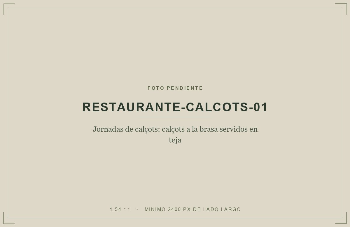 Jornadas de calçots: calçots a la brasa servidos en teja