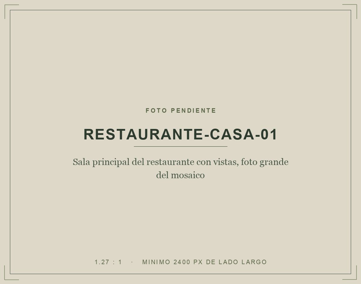 Sala principal del restaurante con vistas, foto grande del mosaico