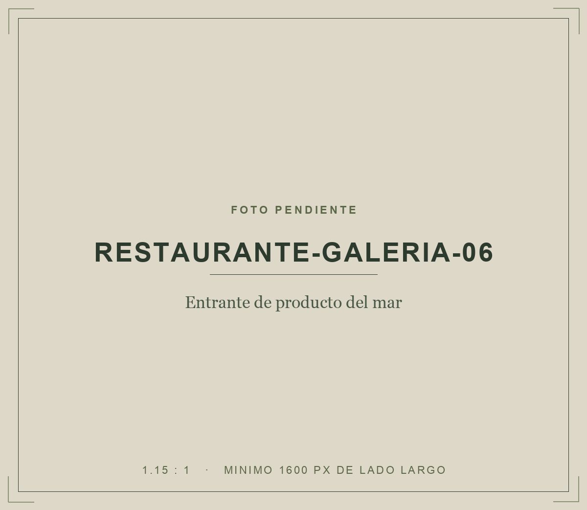 Entrante de producto del mar